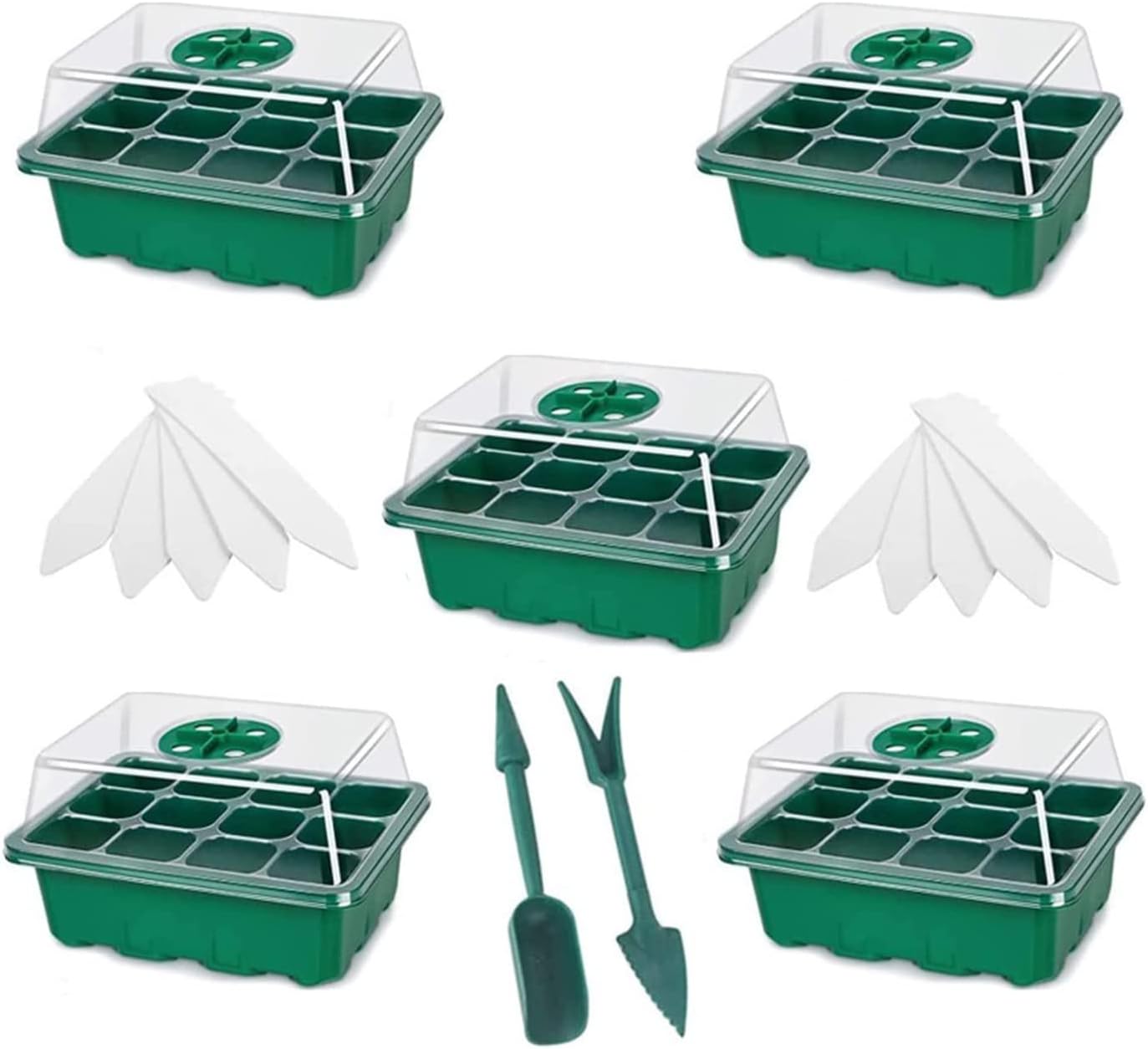 育苗ポット 育苗トレイ 12穴 種子トレイ 種まきハウス 種まき器 透明カバー 育苗ボックス 野菜栽培 苗トレー 発芽 苗箱 多肉植物 園芸用品 白いラベル付き 育苗用セット 5個セット グリーン 育苗ポット 育苗トレイ 12穴 種子トレイ 種まきハウス 種まき器 透明カバー 育苗ボックス 野菜栽培 苗トレー 発芽 苗箱 多肉植物 園芸用品 白いラベル付き 育苗用セット 5個セット グリーン