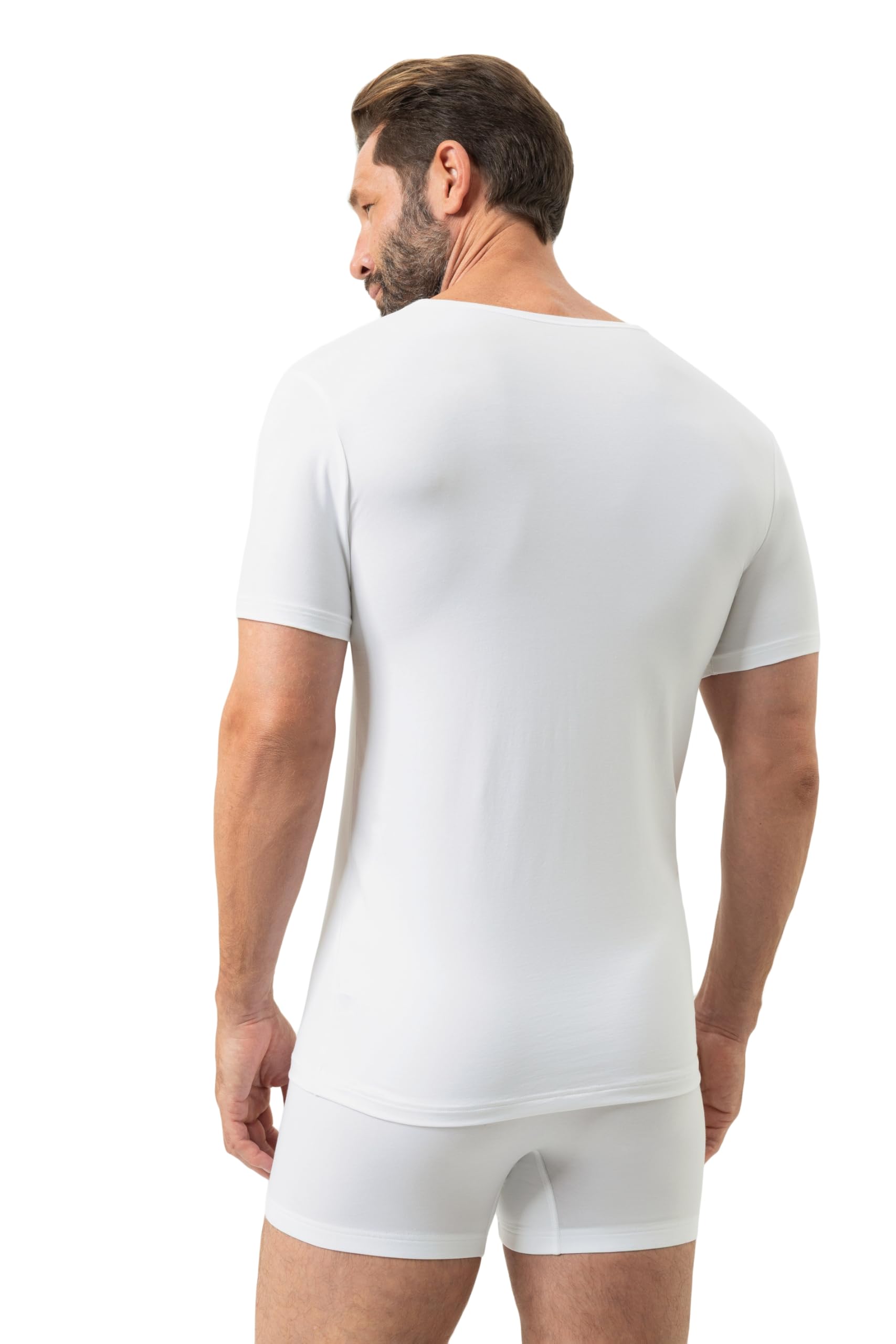 Mey Herren T-Shirt mit V-Ausschnitt - Unterhemd Halbarm - Serie Dry Cotton - Made in Germany - 46007