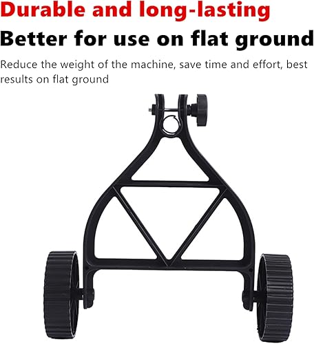 Miniatura 9 de SouiWuzi Accesorio de rueda de soporte para recortadora de cuerdas, ruedas ajustables, ruedas auxiliares detrás de las ruedas Wacker de malezas,