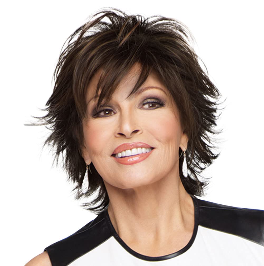 Photo 1 of Raquel Welch Trend Setter Mid-Length Shag Wig by Hairuwear, Large Cap Size, R6 Dark Chocolate