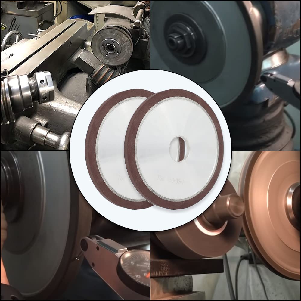 Disco abrasivo diamantato piatto in resina legata alla resina 150 15,2 cm per metallo al carburo concentrazione 75% spessore 10 mm