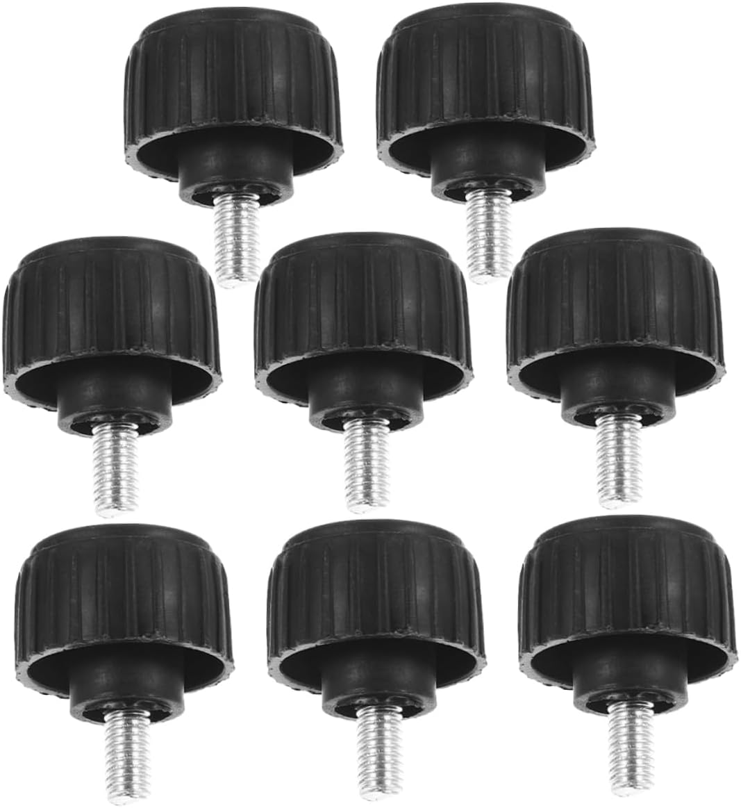 VOSAREA 8pcs Electronic Scale Accessories Scale Replacement Parts Digital Scale for Shipping Platform Scale Foot Platform Scale Parts Electric Weigh Pan Feet Scale Leg Bracket Rubber Black