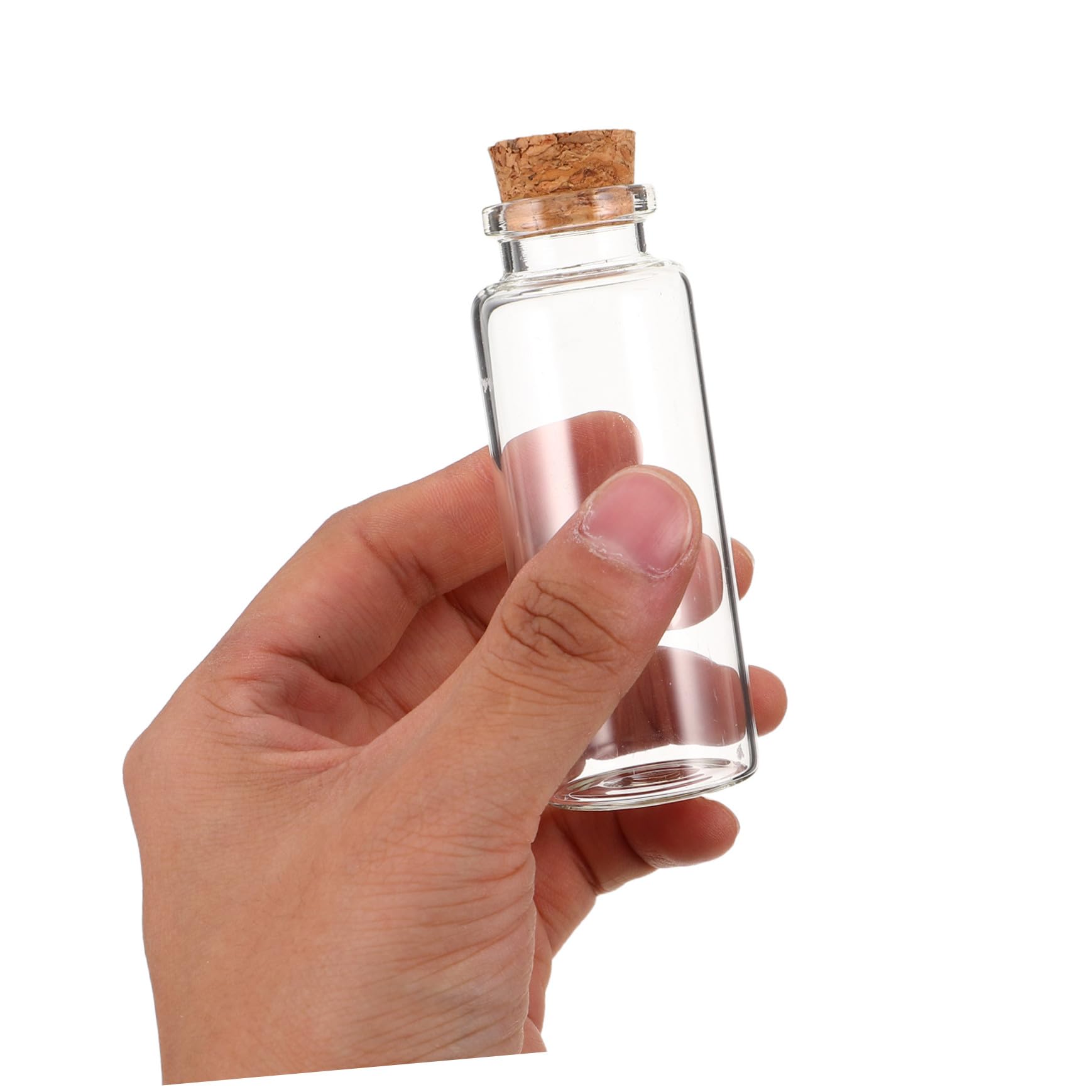 VALICLUD Kleiner Wunschglas 40ml mit Korkverschluss 50 Stück-pack 30mm Hals Glas und Kork für Büro und Wohnzimmer Dekorative Aufbewahrung