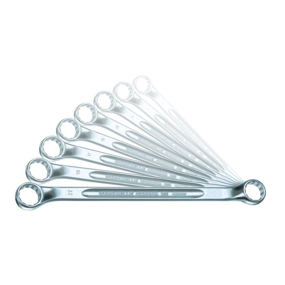 Stahlwille96410704 23/8 Double Ended Ring Spanner Set, 6X7Mm–20X22Mm Size