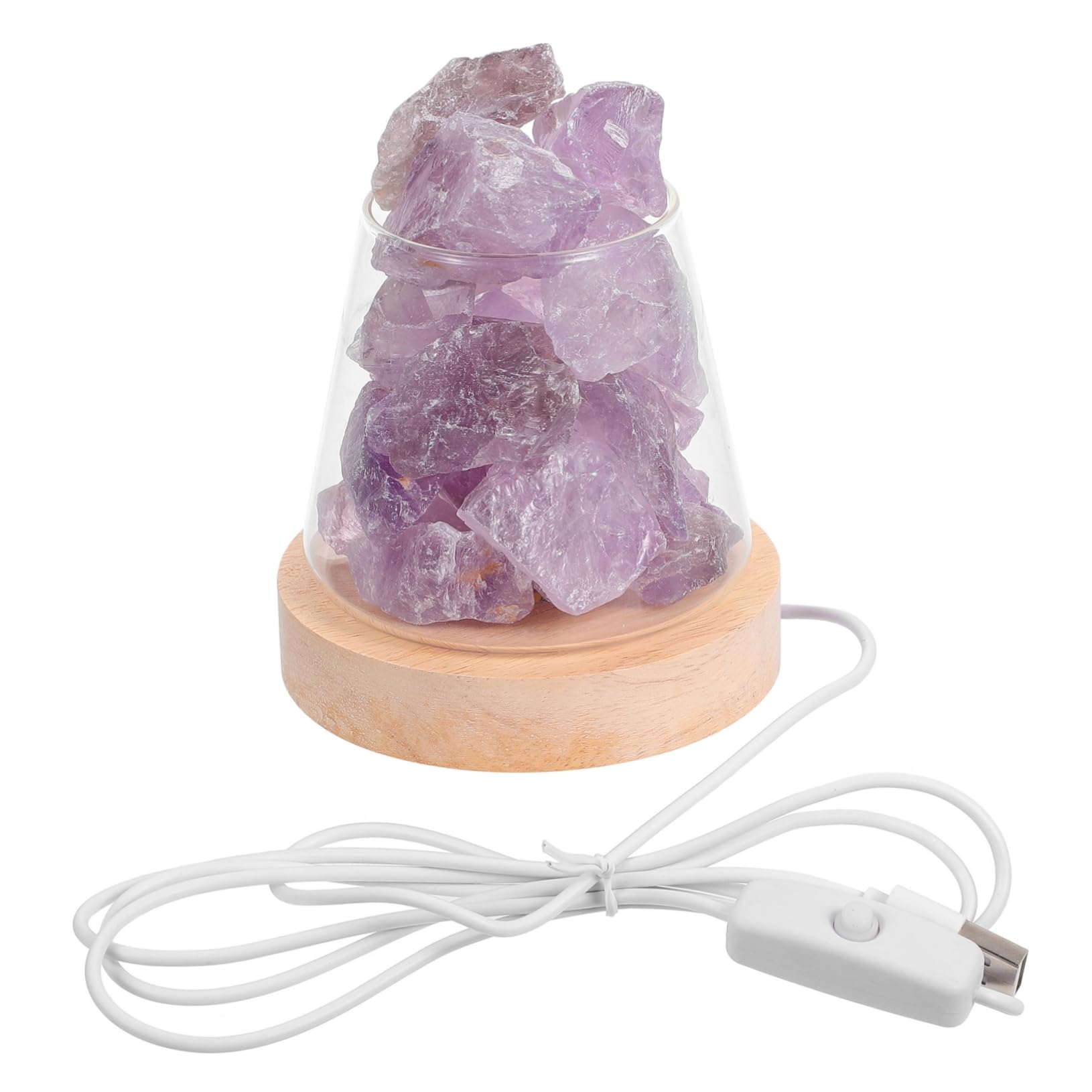 Zerodeko Non Electric Diffuser Crystal Stone Fragrance Oil Warmer Soft Night Light