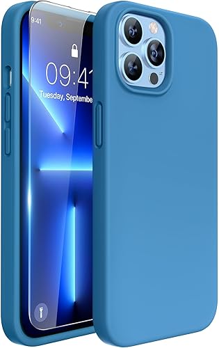 Miniatura 195 de Miracase - Funda diseñada para iPhone 11 con protector de pantalla, funda de goma de silicona líquida, protección total contra caídas y a prueba