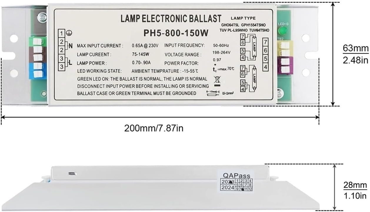 Electronic Ballast 21-180W Universal AC220V-250V Waste Treatment Tube Rectifier(155-180w)