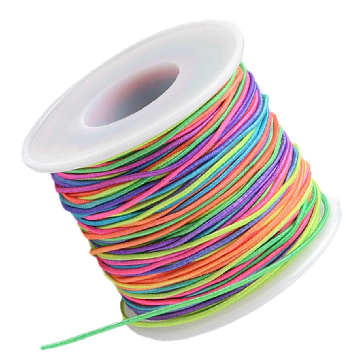 SHINEOFI 5 Rollen Perlenschnur Kabel Armbänder Makramee-Schnur Halskettenschnüre Anschlüsse bastelzeug bastelschnur halsreif Armband Schnur selber Machen elastisches Schmuckband Polyester