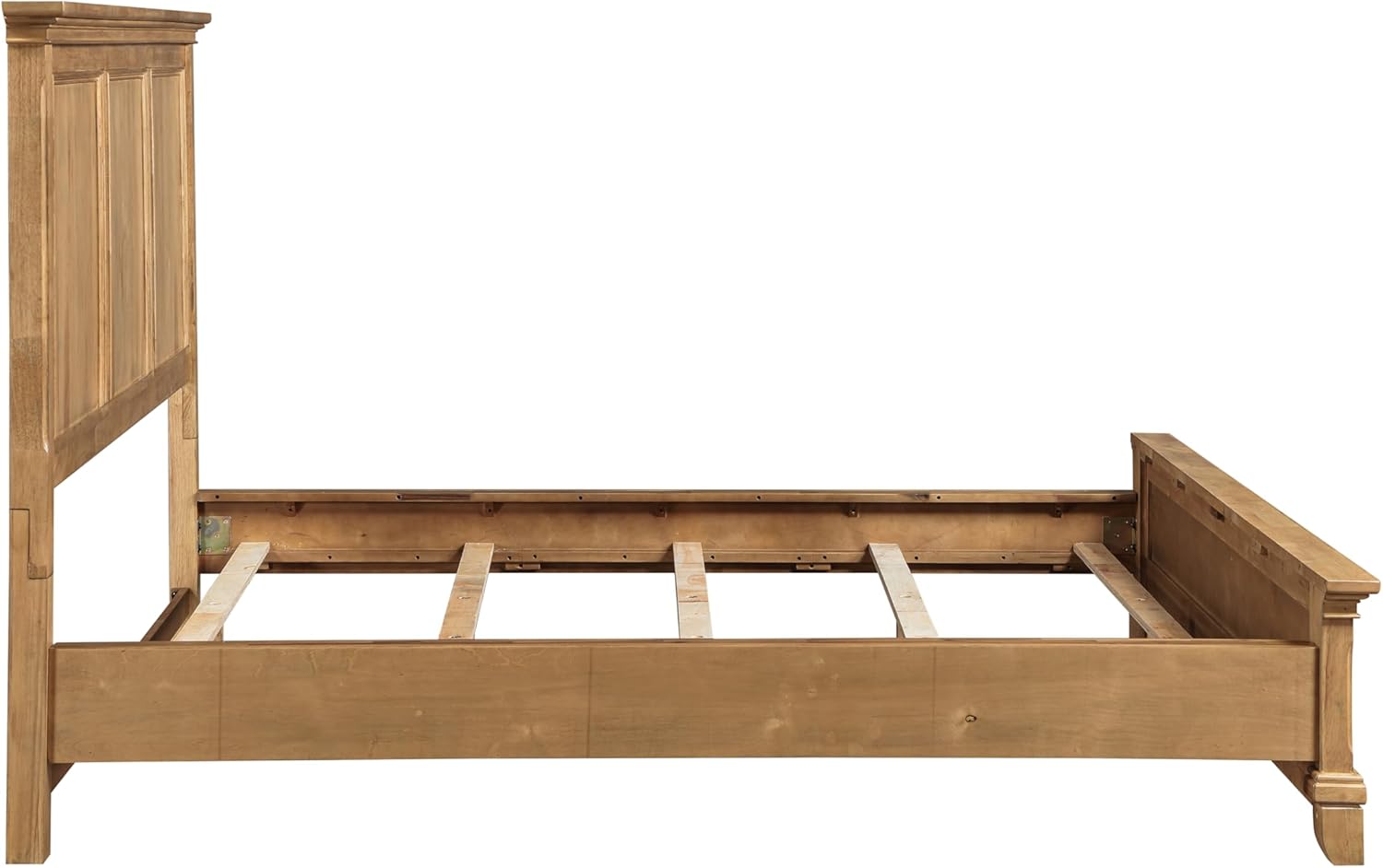 New Classic Furniture Sunstone Wood King Panel Bed, Honey