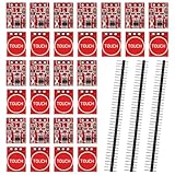 Diitao 30PCS TTP223 Touch Switch Sensor Module with 3PCS 40 Pin Header for Arduino, Raspberry Pi