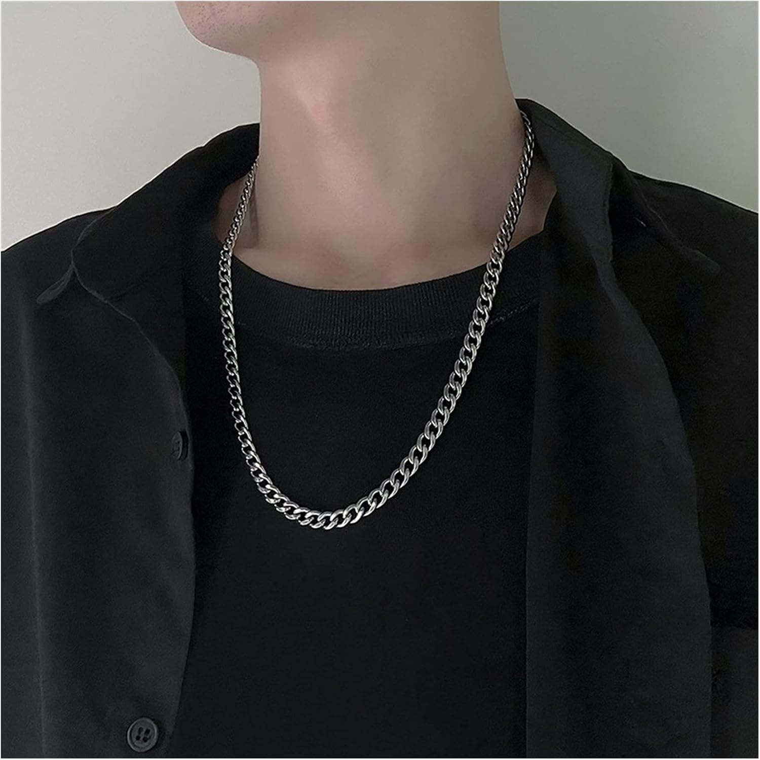 Amazon.co.jp: Necklace, Stainless Steel 