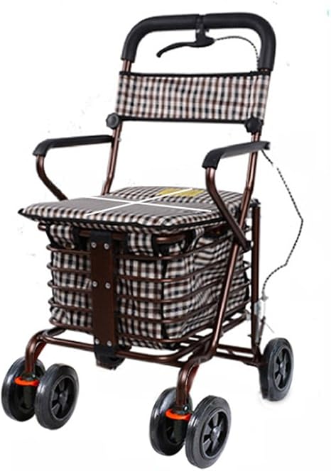 Einkaufswagen Yllxx Alter Roller Zusammenklappbare Warenkorb Sitz Kann Vier  Wheels Groceries Hilfe Schritt Schieben Kleine Warenkorb Old Man Cart (90 *  50Cm) : Amazon.de: Küche, Haushalt & Wohnen