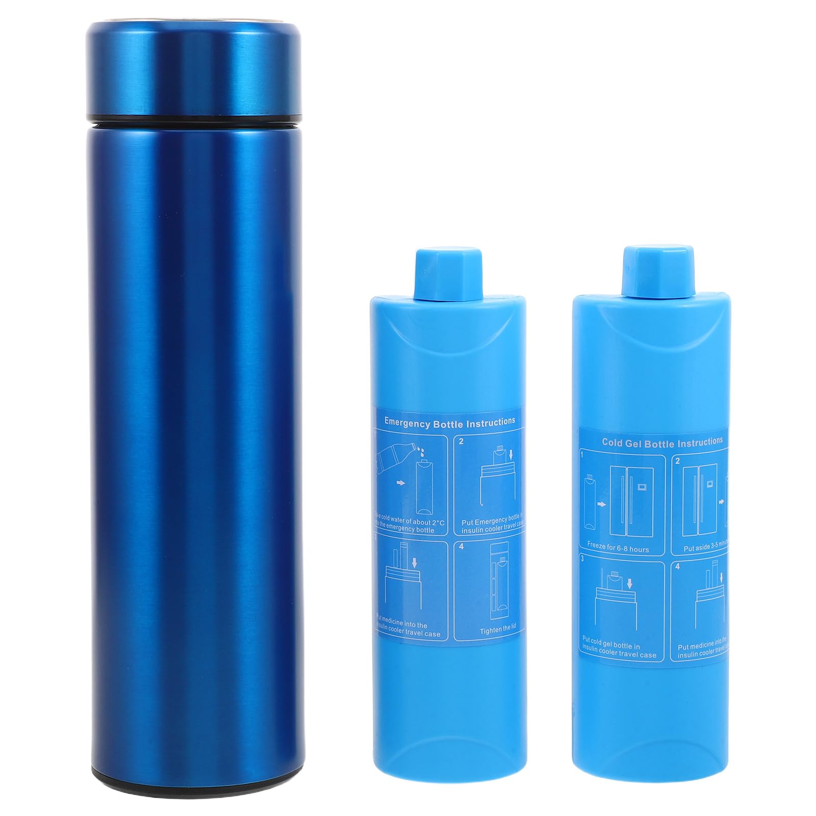 YARNOW 1 juego de estuche de viaje refrigerado para insulina con soporte para 3 plumas, estuche para medicamentos, organizador de medicamentos de viaje, bolsa portátil para para la diabetes con