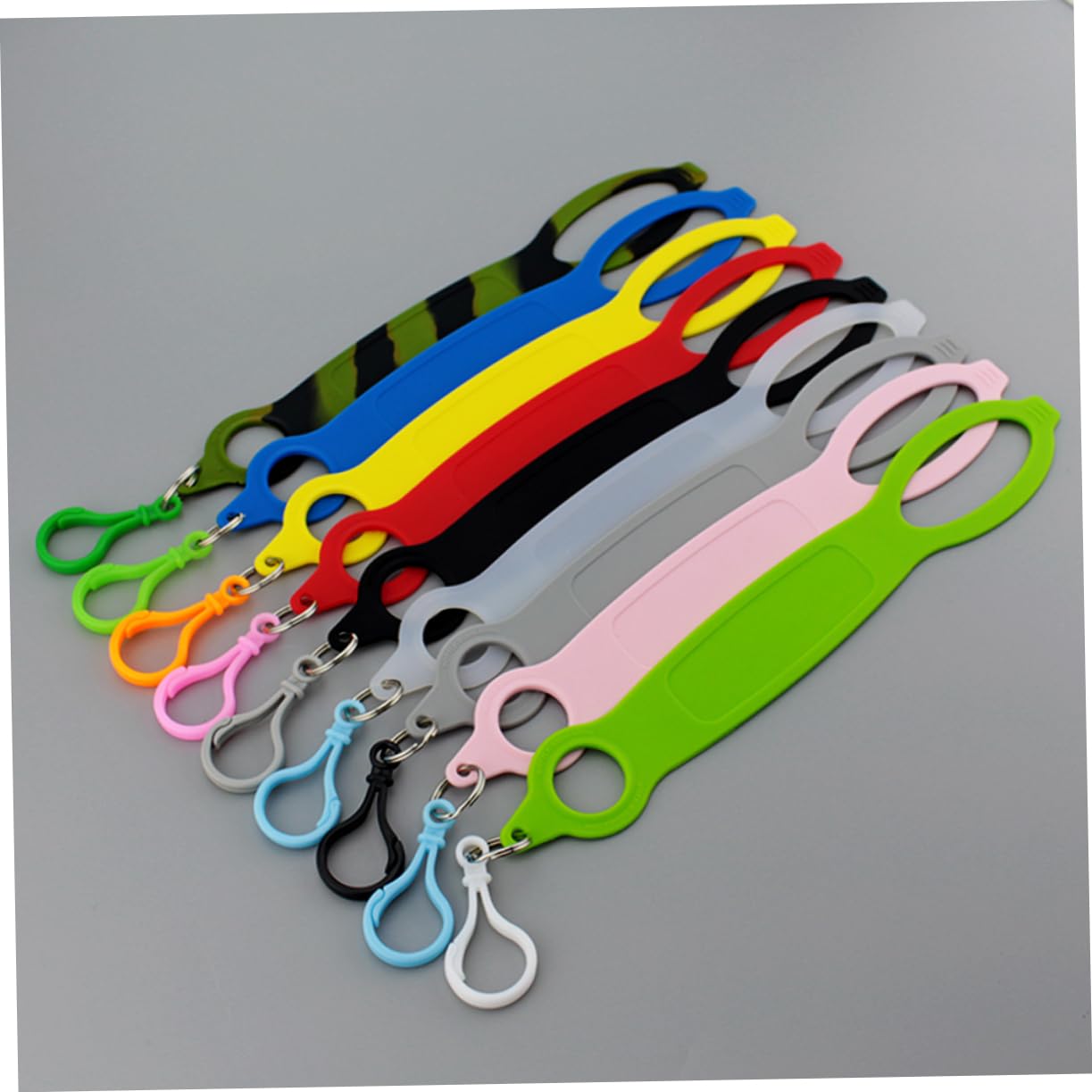 BESPORTBLE Lot de 2 Sangles Souples en Silicone pour Bouteille Deau Porte-clés pour Randonnée Et Cyclisme 9 Pièces