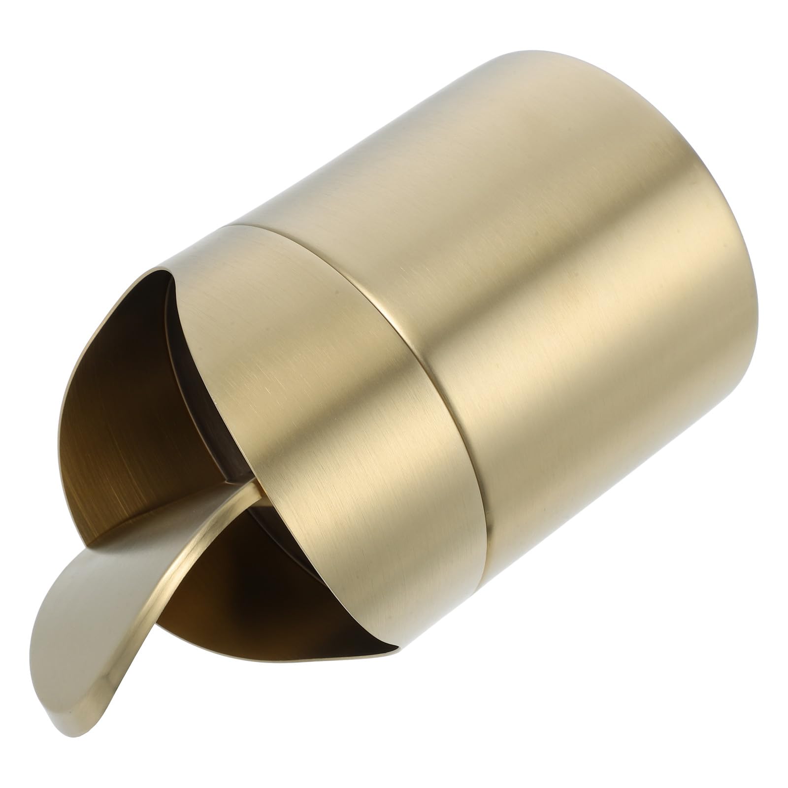 Ciieeo Mini Cestino per Rifiuti da Ufficio in Acciaio Inox 304 con Coperchio, Piccolo Bidone per Scarti di Carta e Spazzatura Domestica, Contenitore Compatto per Scrivania in Soggiorno