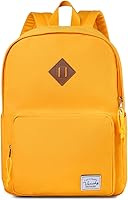 Vista 1 de VASCHY Mochila escolar, mochila ultraligera para hombres y mujeres, mochila para niños, adolescentes, niños y niñas, Amarillo, Mochilas Daypack