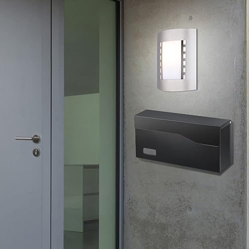 Miniatura 6 de xydled Buzón de pared para puerta, buzón para exteriores, buzón de metal grande para colgar, paquete de buzón moderno, caja de envío para casa