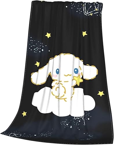 Miniatura 3 de Manta Kawaii de dibujos animados, manta de franela suave y cómoda, manta de cama para sofá, manta de sherpa ligera para niños y adultos, manta de