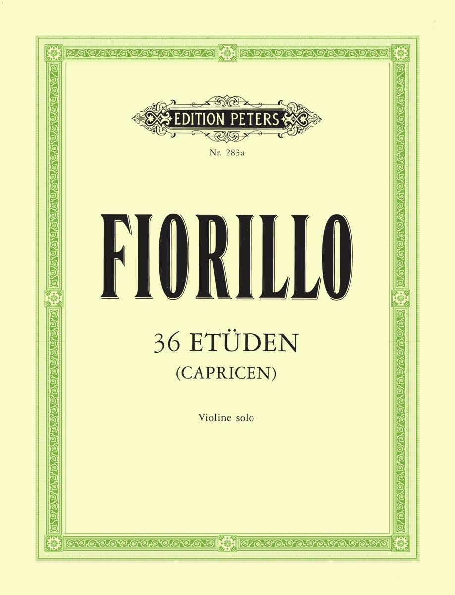 36 Etüden (Capricen) violin Fiorillo Peters Saddle-wire stitching