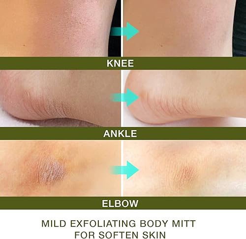 Miniatura 7 de Guantes exfoliantes profundos para piel suave, guante exfoliante y limpiador de piel que elimina la piel muerta, ideal para eliminar el bronceado en