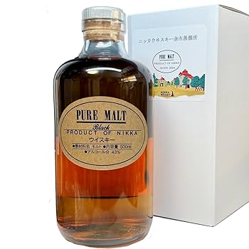 Amazon.co.jp: 箱付き 黒 ニッカ ピュアモルト ブラック 余市