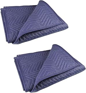 Skiitches 2 mantas de mudanza de 40 x 72 pulgadas, resistentes para mudanzas, envíos, muebles, para muebles, color azul