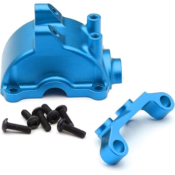 RC Differential Cover for Tamiya TT02 TT-02 1/10 RC Differential Cover Front Rear Aluminum Gear Cover Arm Code Holder Upgrade Parts Blue