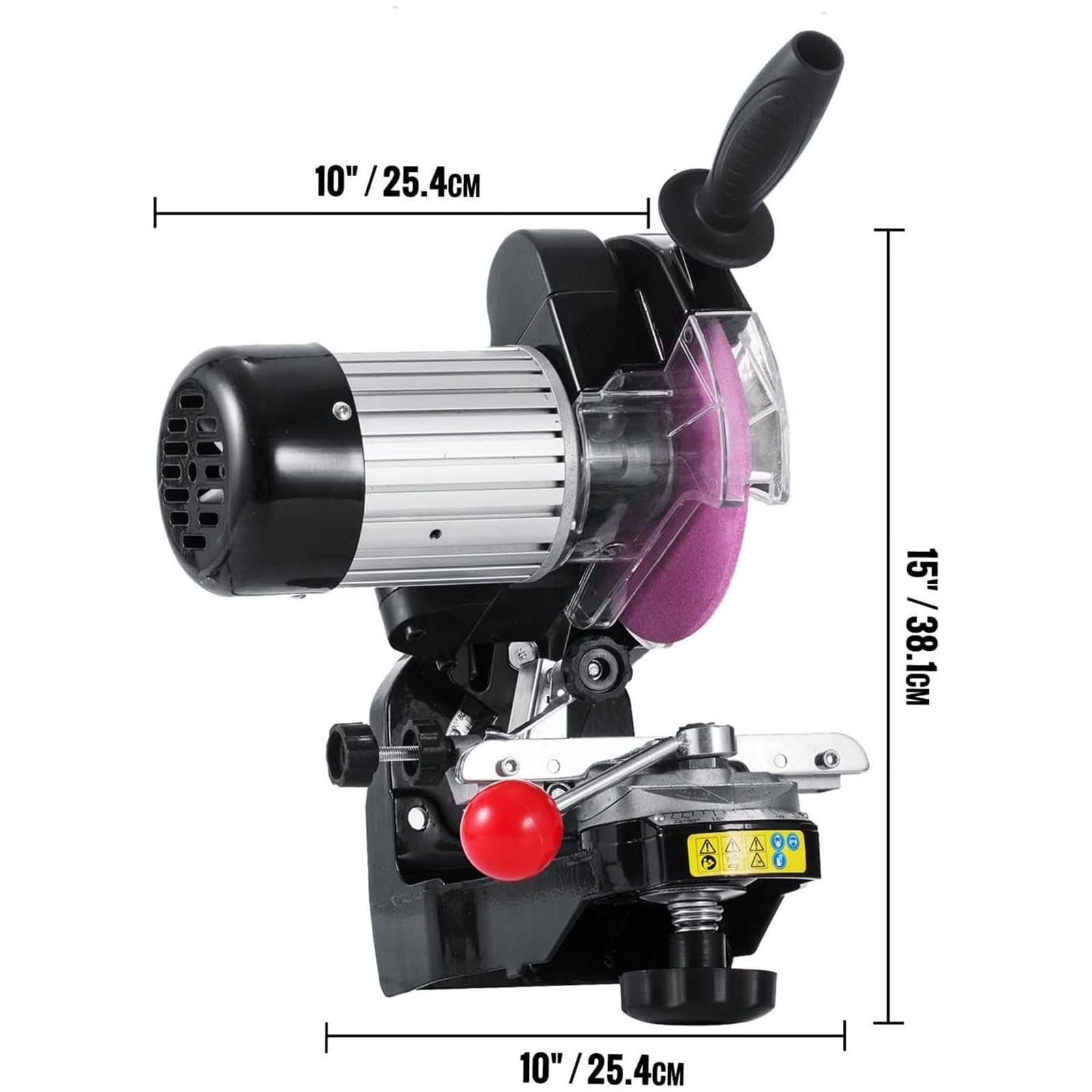 Amoladora de Cadena de Sierra, Amoladora de Motosierra portátil con Disco abrasivo y Llave, 3000 RPM Ajustables, pulidora, Alta Durabilidad, para fábrica, almacén, Granja, Exteriores.