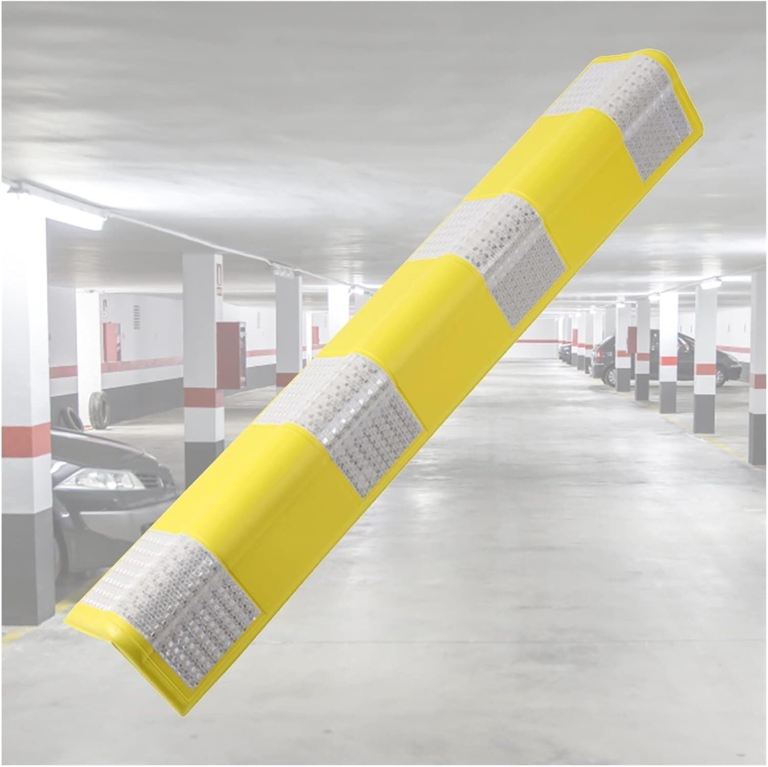 WDSOPK garage wall protector,wall corner protector, Parking Garages Anti-Scratch Corner Guards Reflective Car Parking Protector Bumper 0.6cm Thick,Green,20pcs (Yellow 24pcs)