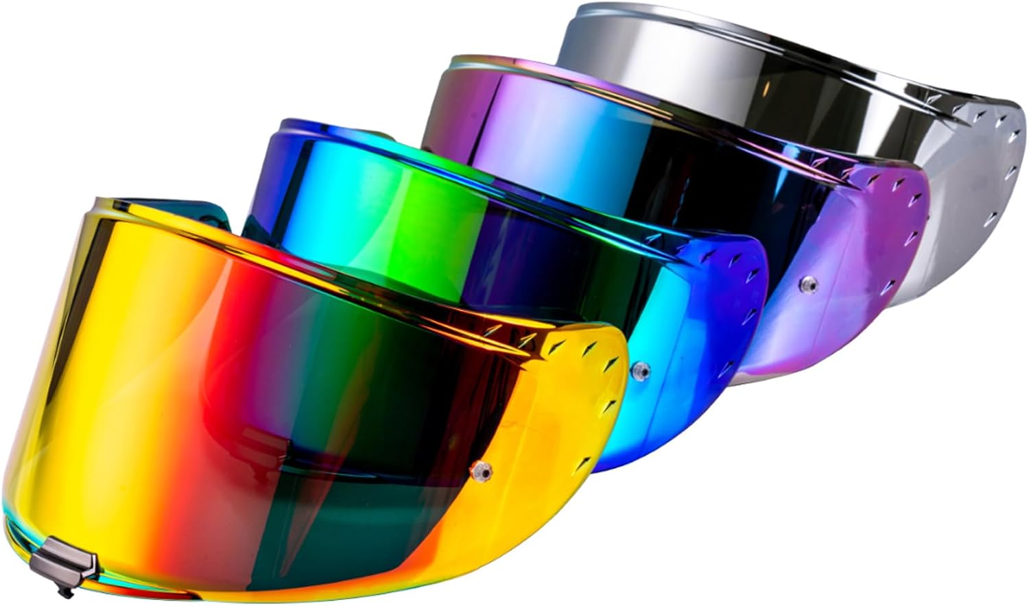 Motorcycle Helmet Visor for Challenger Helmet Visor Shield (Chrome Silver)