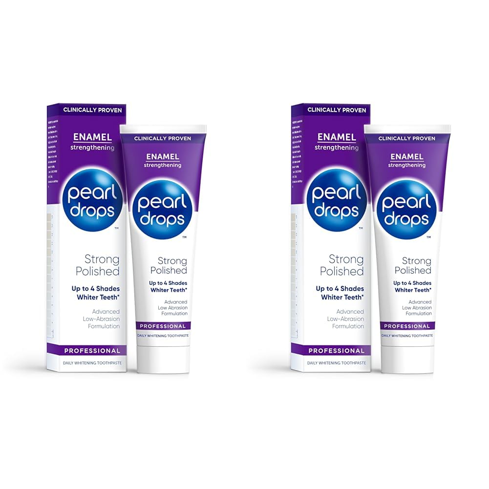 Pearl Drops Strong White Polished Mint Flavour Toothpaste, 75ml (Pack of 2)