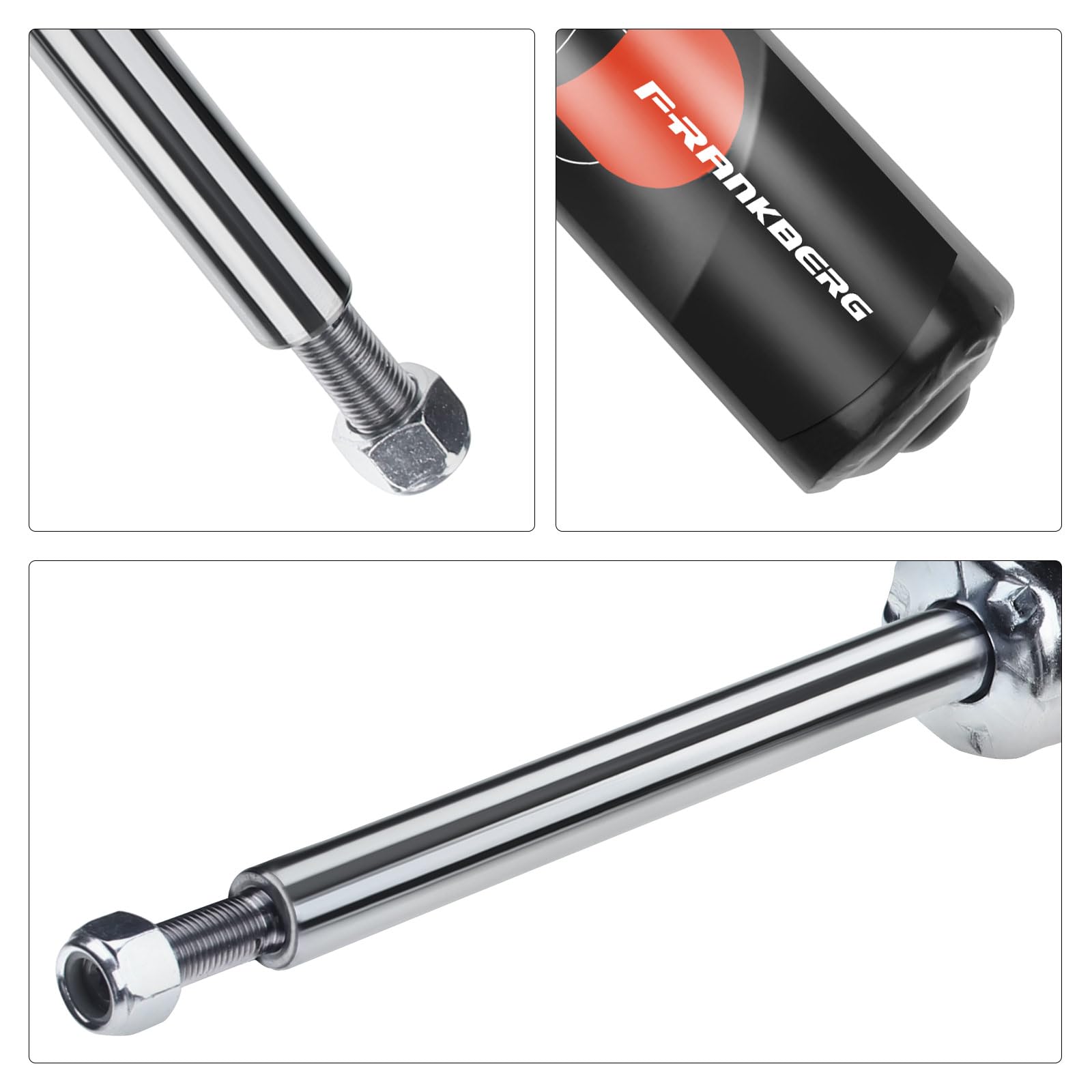 Frankberg 2 amortiguadores delanteros de 478 mm con presión de gas 200419 | Compatible con: A.l.h.a.m.b.r.a 7V8 7V9, S.h.a.r.a.n 7M6 7M8 7M9, Galaxy WGR