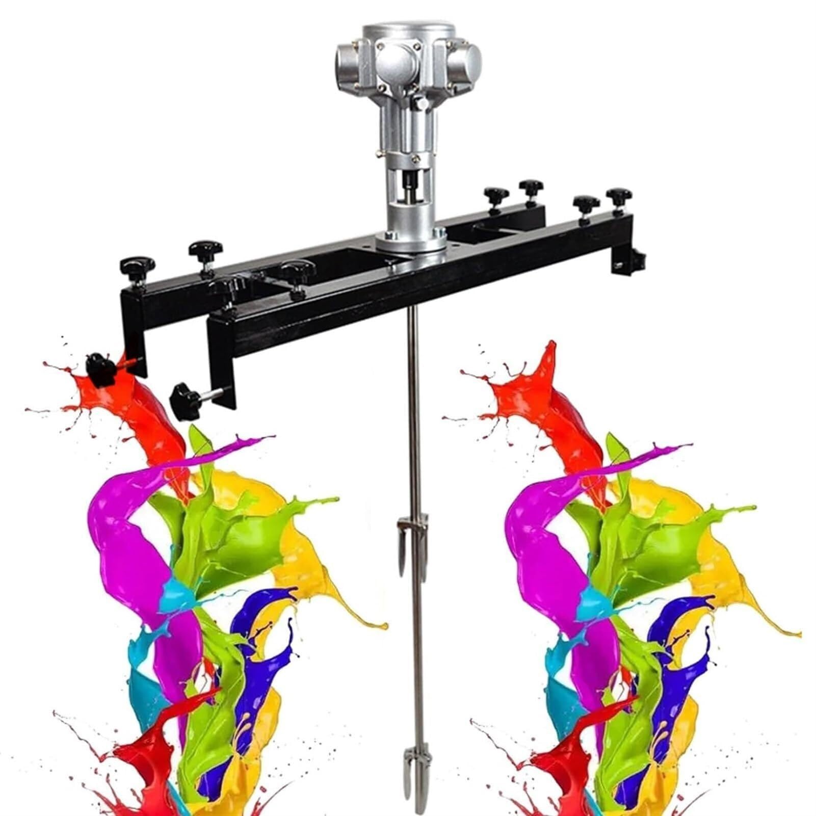 TGBHM Air Agitator Pneumatic Paint Mixer 3/4HP Paint Stirring Machine Putty Powder Blender with Support Hanger and Folding Propeller,