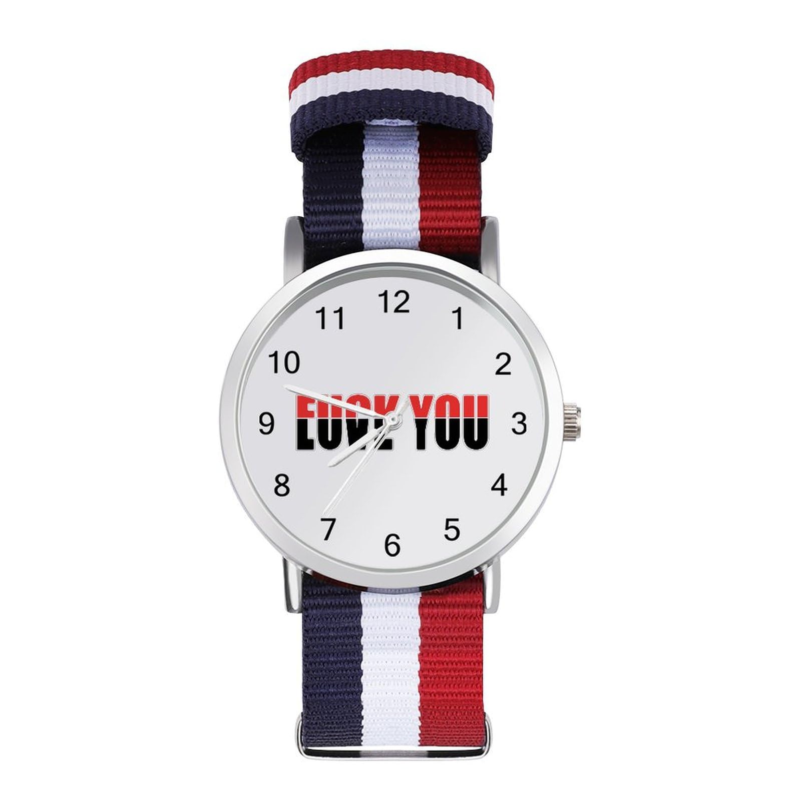 Fuck You Love You Funny Wrist Watches for Men Women Fashion Graphic Watch for Work Workout