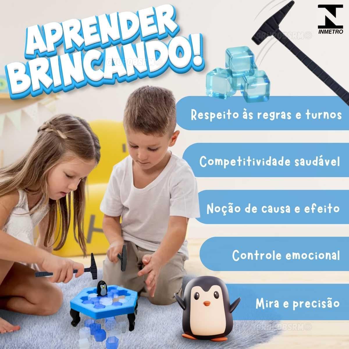 Jogo Pinguim Quebra Gelo Numa Fria Tamanho Jogos De Mesa Brinquedo Infantil Criança Jogo Pinguim Quebra Gelo Numa Fria Tamanho Jogos De Mesa Brinquedo Infantil Criança