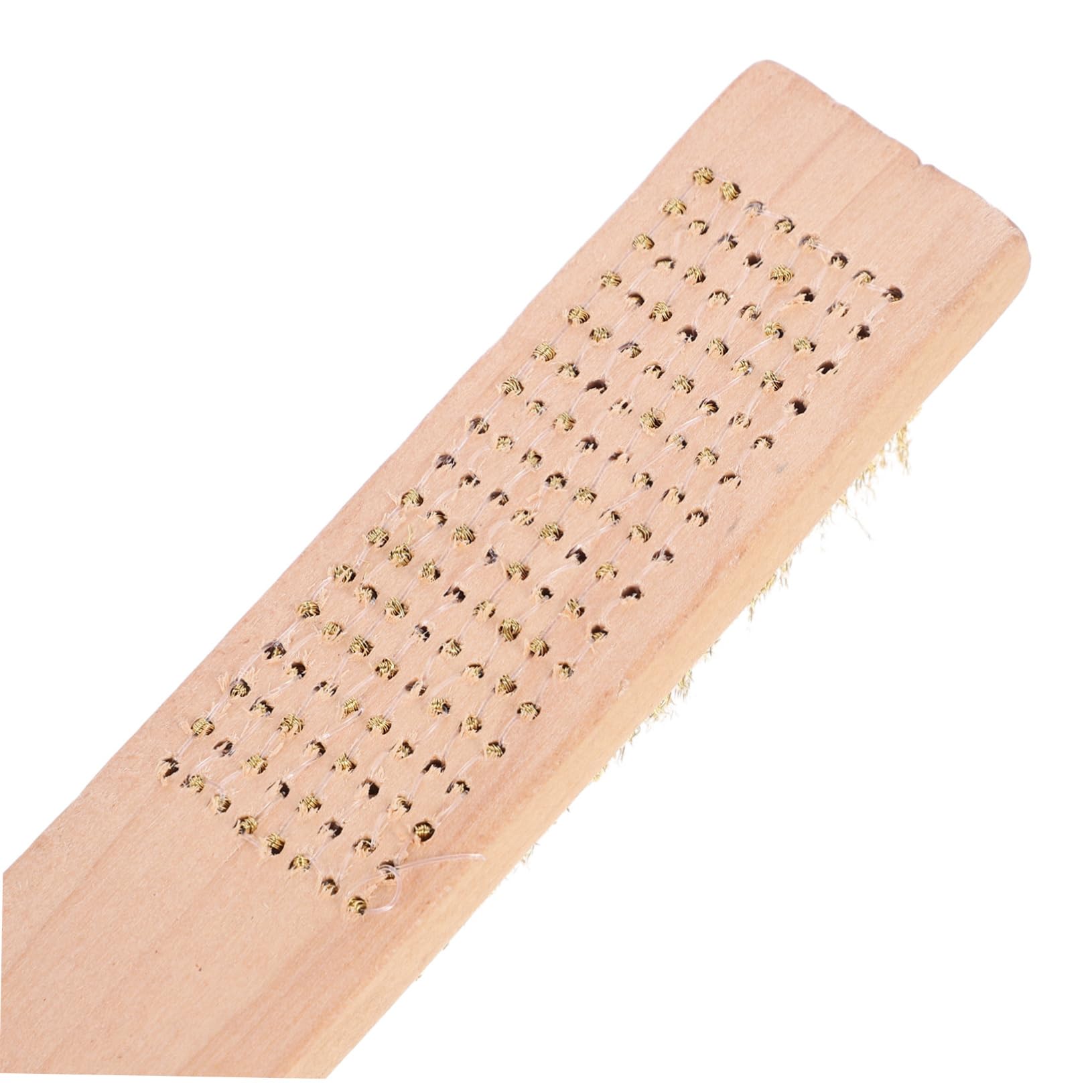 OSOLADY 2-Pack Rust Removal Cleaning Brush for Skateboarding Sliding Plate Wax Cleaning Snowboard Skiing Brush Wooden Handle