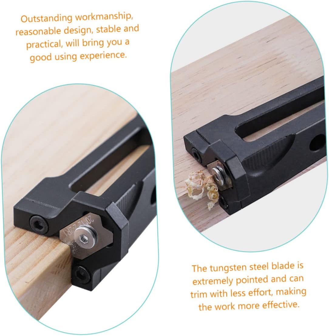 Tofficu 3pcs Hand Planer Ergonomic Wood Trimming Tool for Precision Woodworking Features Body and Tungsten Blade for Edge Smoothing and Finishing