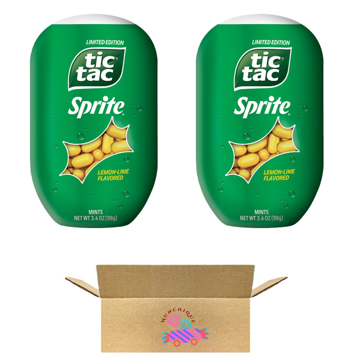 Amazon.com: Munchique Sprite Lemon Lime Flavored Tictak, 3.4 oz