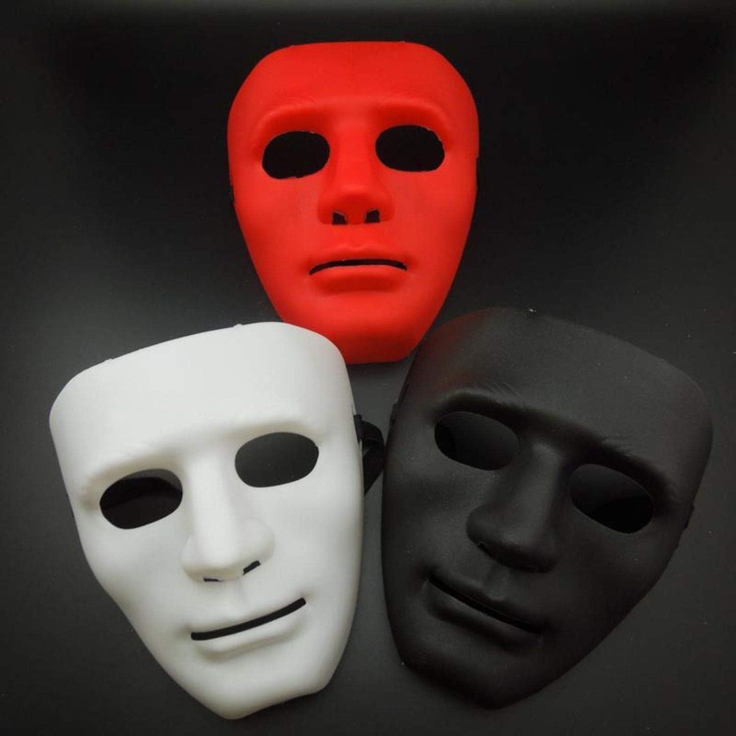 Mashoor Party Maker® Jabbawockeez Mask Hip Hop Party Dance Masks Halloween Costume Props (Pack of 3)