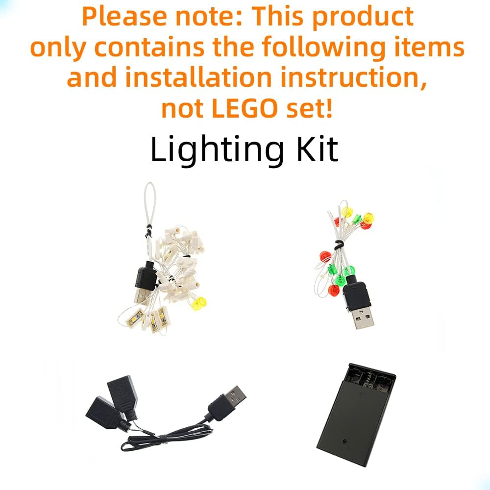 GEAMENT LED Light Kit Compatible with Lego Elf Club House - Lighting Set for Creator 10275 Building Model (Model Set Not Included)