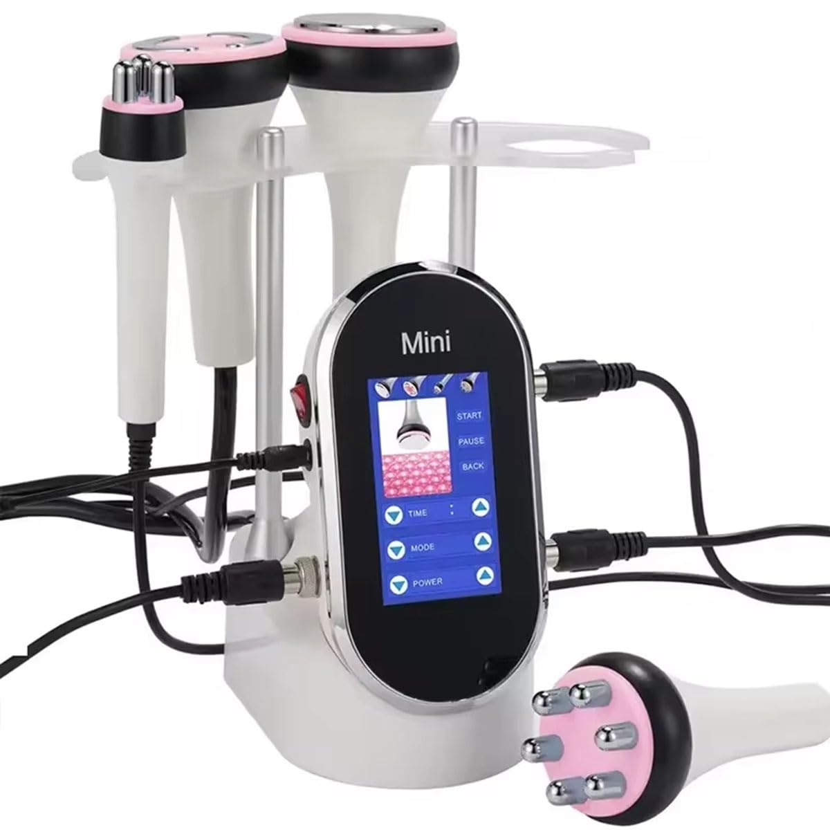 4 in 1 Radiofrequenza Cellulite 40k Massaggiatore Anticellulite Macchinario Radiofrequenza Corpo per Dimagrire Professionale per la bellezza del viso addome, glutei e cosce