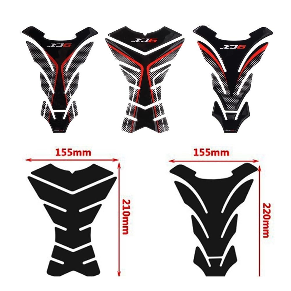 Protège-réservoir Moto Autocollant - Pour Yamaha XJ6 SP - Résine époxy, Design Personnalisé