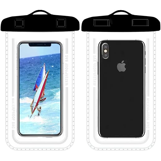 BBANG Universal Waterproof Pouch Cell Phone Dry Bag Case for iPhone 12 11 Pro Max XS XR X 8 7 up to 7",Samsung Galaxy Note 20 Ultra S21 Plus S20 S10 S9 A02s A01 A11 A21 A12 A32 A52 A51 A71 5G(Black)