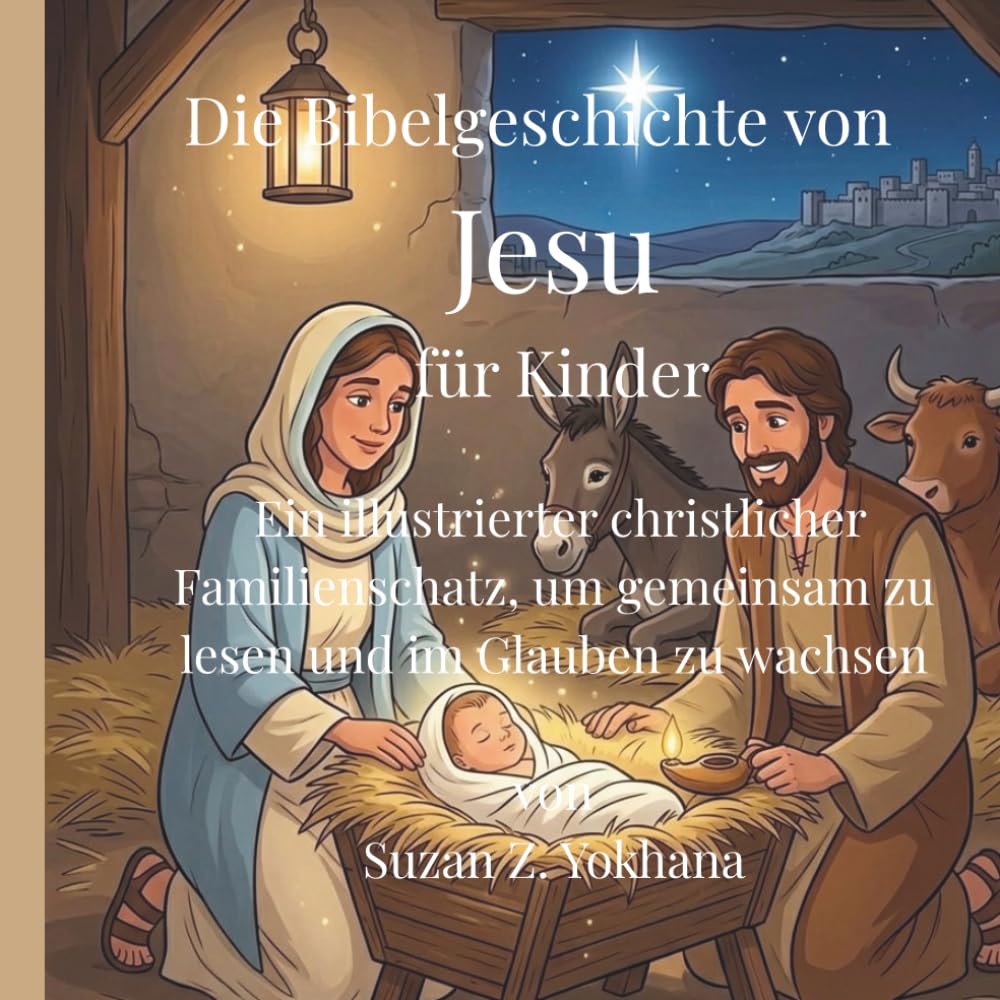 Die Bibelgeschichte von Jesus für Kinder: Ein illustrierter christlicher Familienschatz, um gemeinsam zu lesen und im Glauben zu wachsen