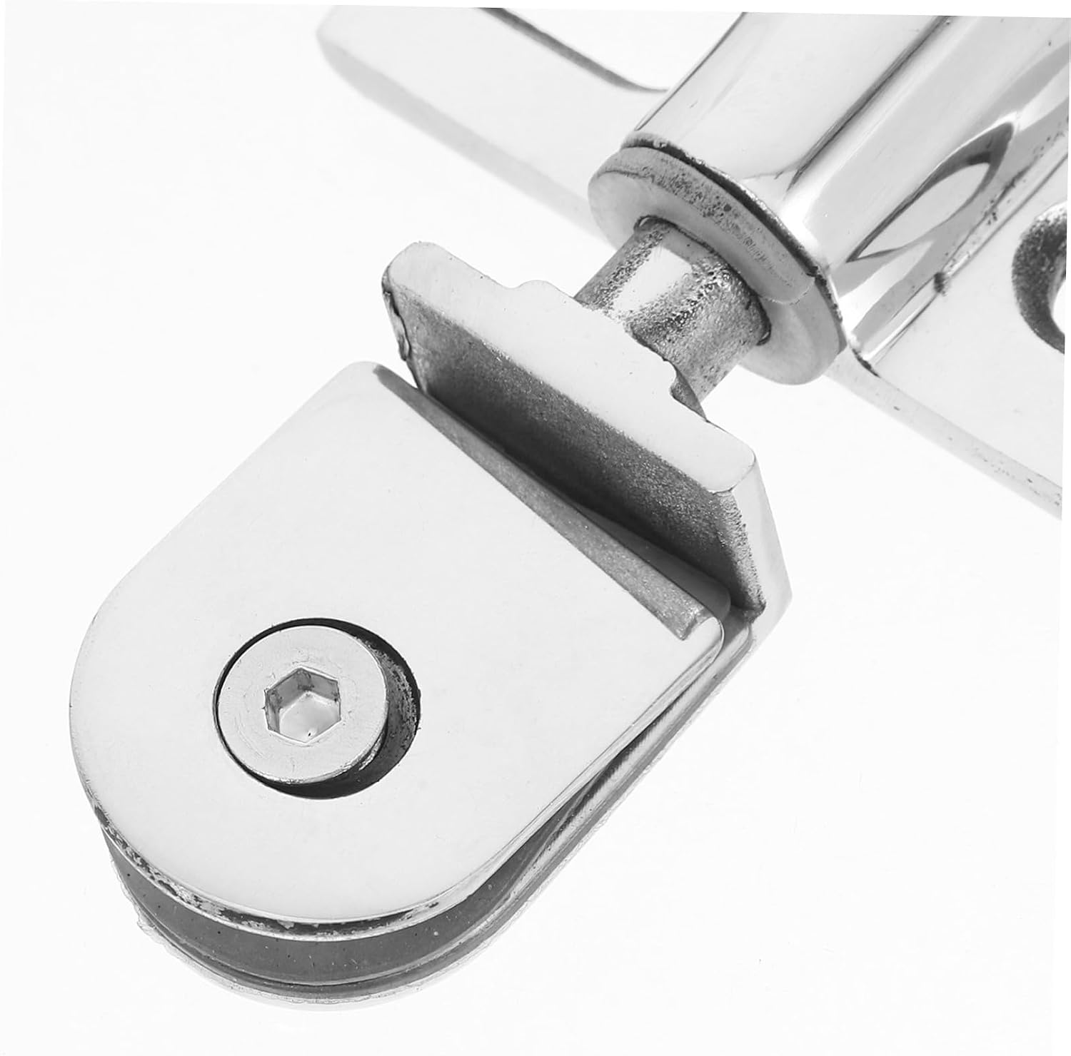 2 Sets Glass Clamp Hinge Latch Small Size Door Pivot Hinge Replacement Hardware for Bathroom Cabinets