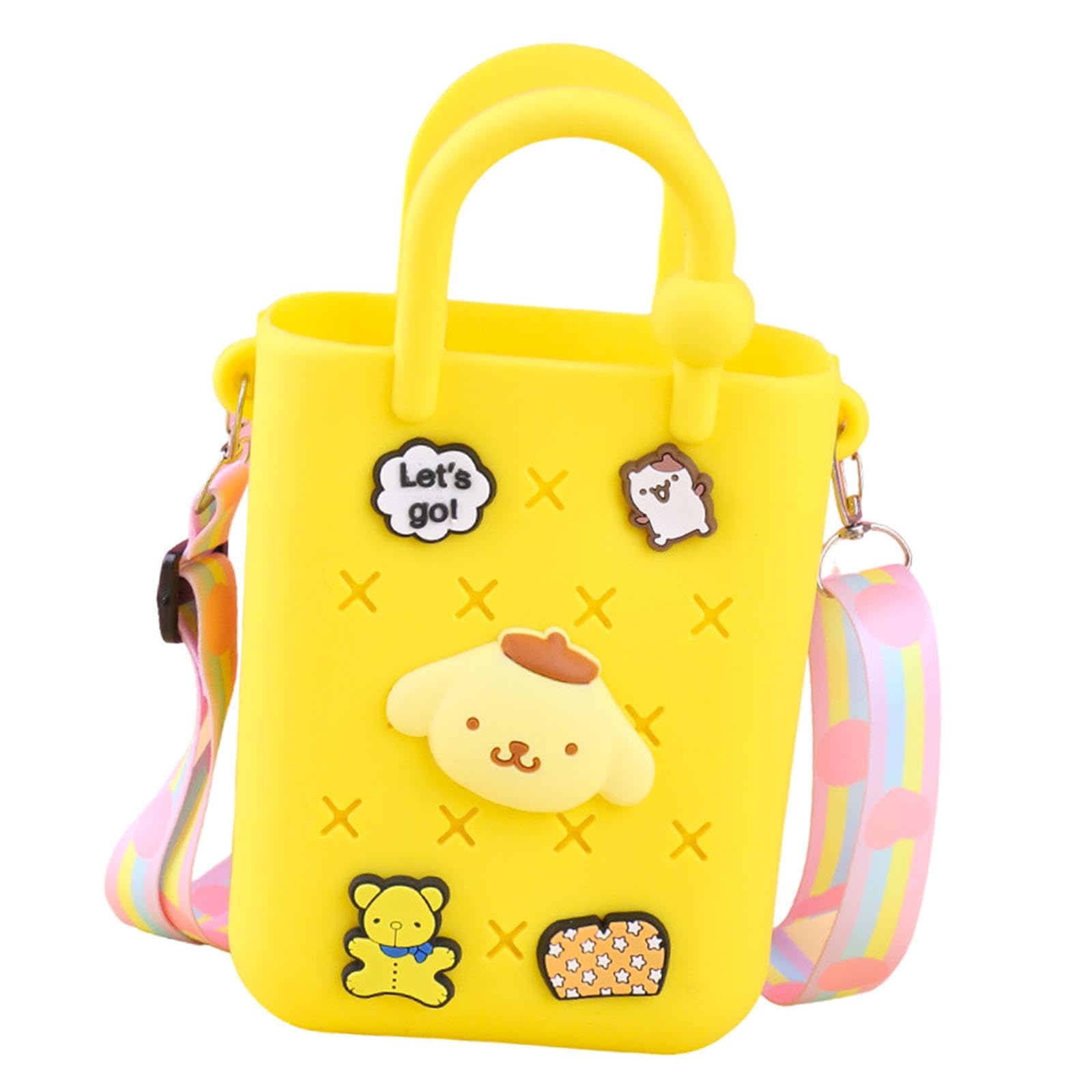 Beach Handbag Open Hole Tote Bag DIY Holiday Handbag Portable Beach Hole Bag yellow-image-28