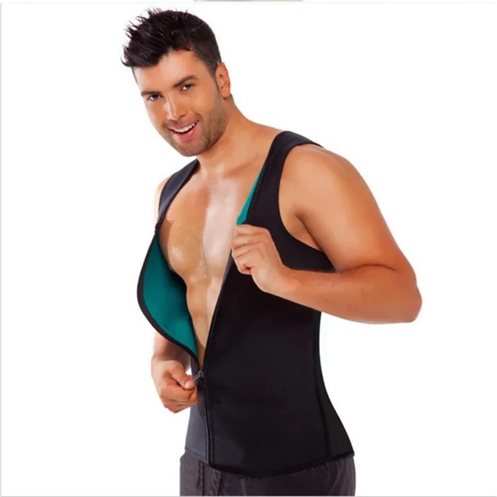 Fajas Reductoras Shapewear Camiseta sin mangas adelgazante for hombre, faja for el vientre plano, camiseta de sauna, moldeadora de cuerpo quemagrasas, camiseta de entrenamiento for la cintura y el con