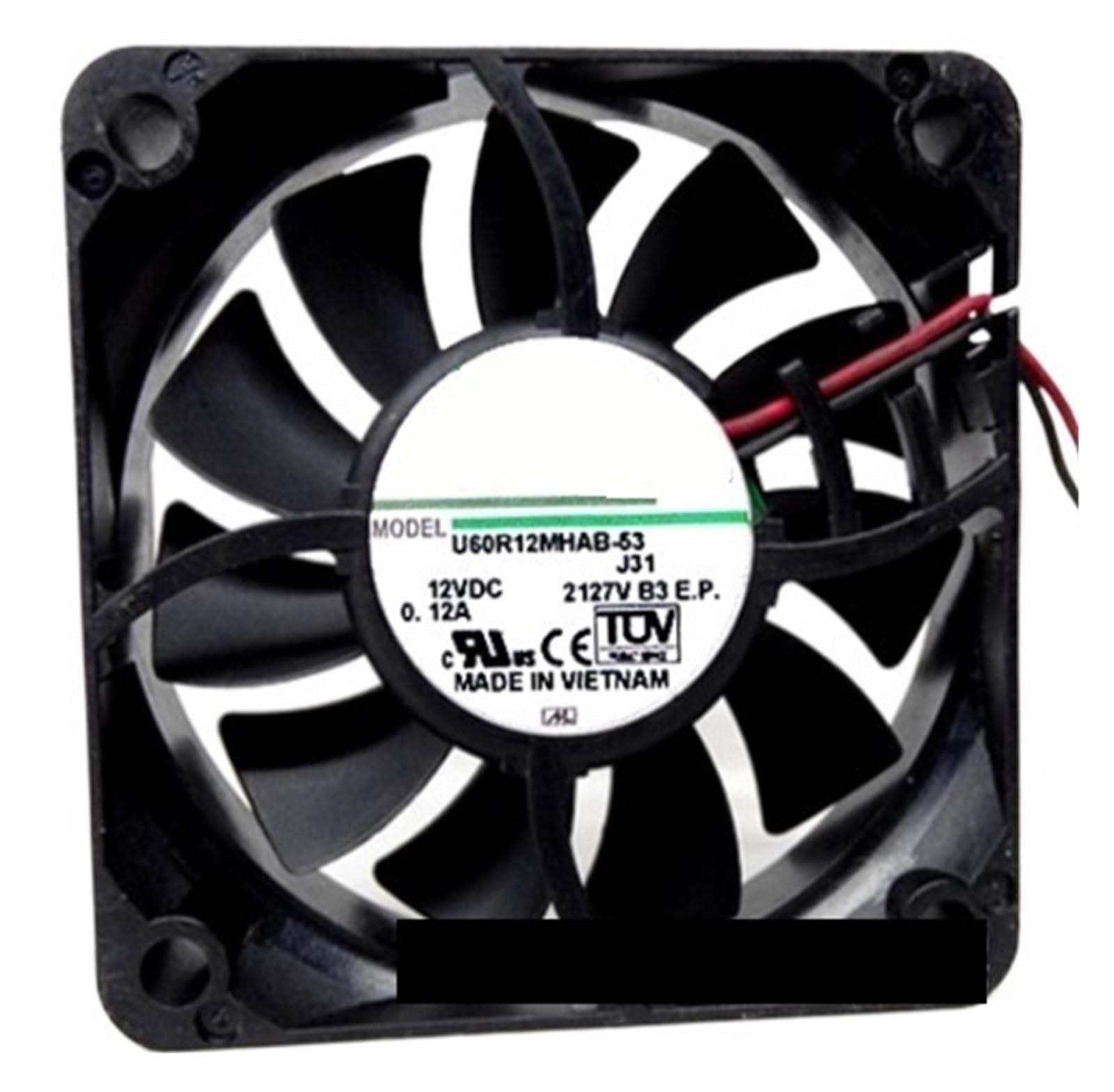 LZIKKGKI U60R12MHAB-53 12V 0.12A 6CM 6015 Cooling Fan