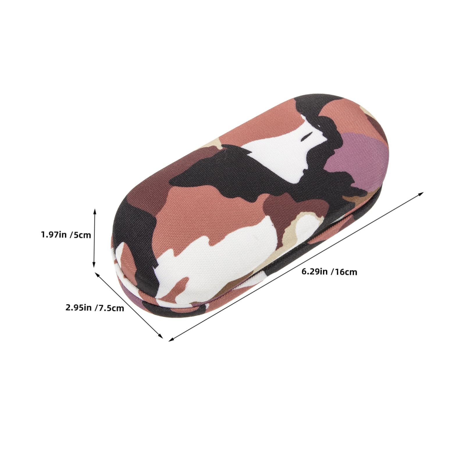 Estuche Rígido para Gafas de Doble Capa 2 Piezas, Plástico