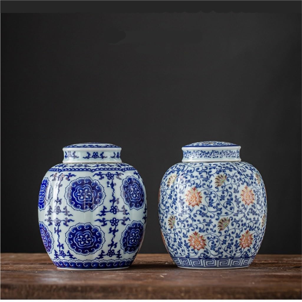 Pojemniki na herbatę i przechowywanie, ceramiczne pojemniki do przechowywania herbaty, duże opakowanie na herbatę, pudełko prezentowe, płatki śniadaniowe, puszka z herbatą (C)